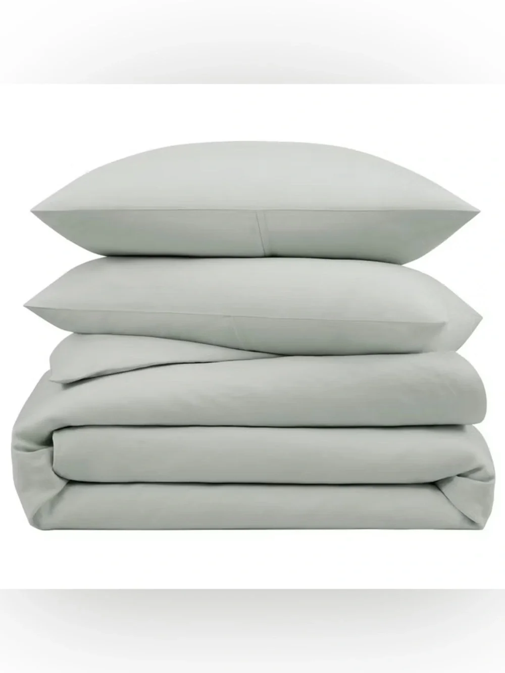 WelHome Welspun King Cal King Sage Linen Cotton 3PC Duvet Set